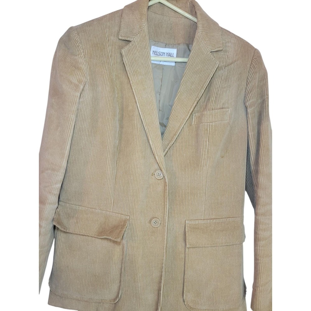 Nelson Hall Corduroy Blazer Jacket‎ Women's Size 10 Two Button